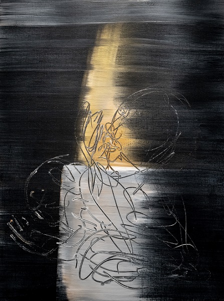 《천계의 빛 No.25-1》 2017, Acrylic on canvas, 80×60cm